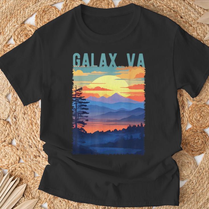 Galaxirginia Usa 山景色 サンセットスタイルデザイン Tシャツ 高齢者への贈り物
