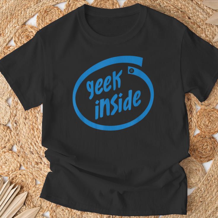 Geek Inside Eccentric Intellectual Tech Tシャツ 高齢者への贈り物