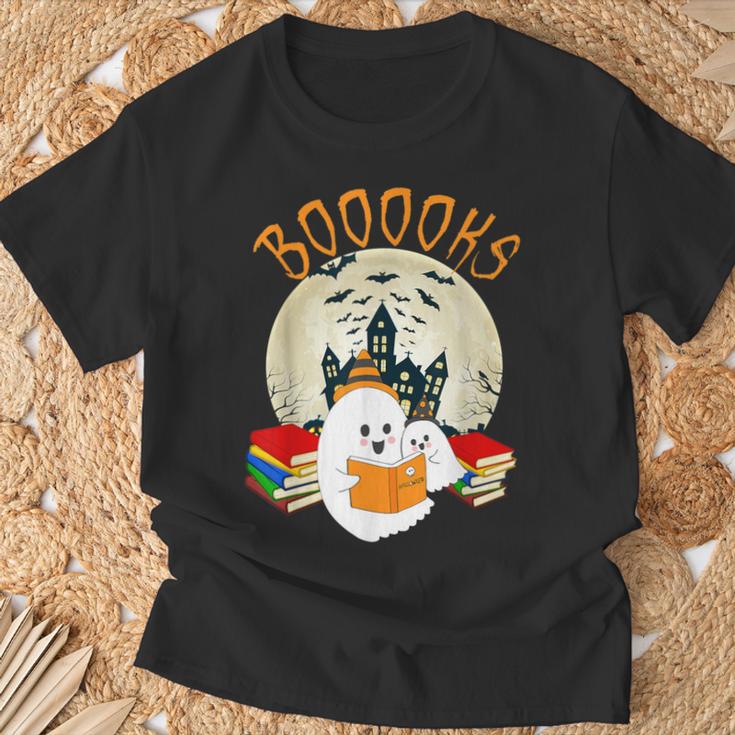 Ghost Book Reading Halloween Booooks Teacher T-Shirt Gifts for Old Men Ghost Book Reading Halloween Booooks Teacher T-Shirt Gifts for Old Men