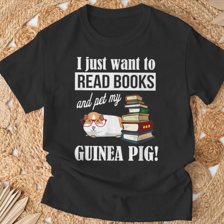 Girls & Boys Read Books And Pet My Guinea Pig Lover T-Shirt Gifts for Old Men Girls & Boys Read Books And Pet My Guinea Pig Lover T-Shirt Gifts for Old Men