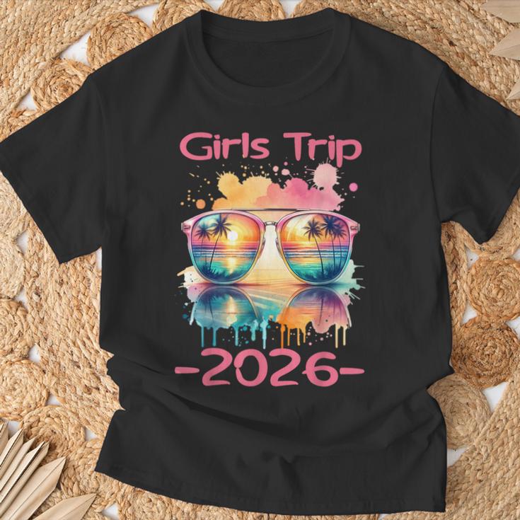 Girls Trip 2026 Urlaubonnenbrilleommer Palmentrand T-Shirt Geschenke für alte Männer