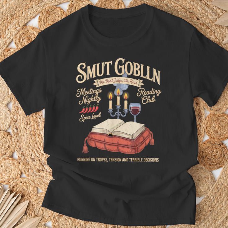 Goblin Reading Club Book Smut Romance Novel Reader T-Shirt Gifts for Old Men