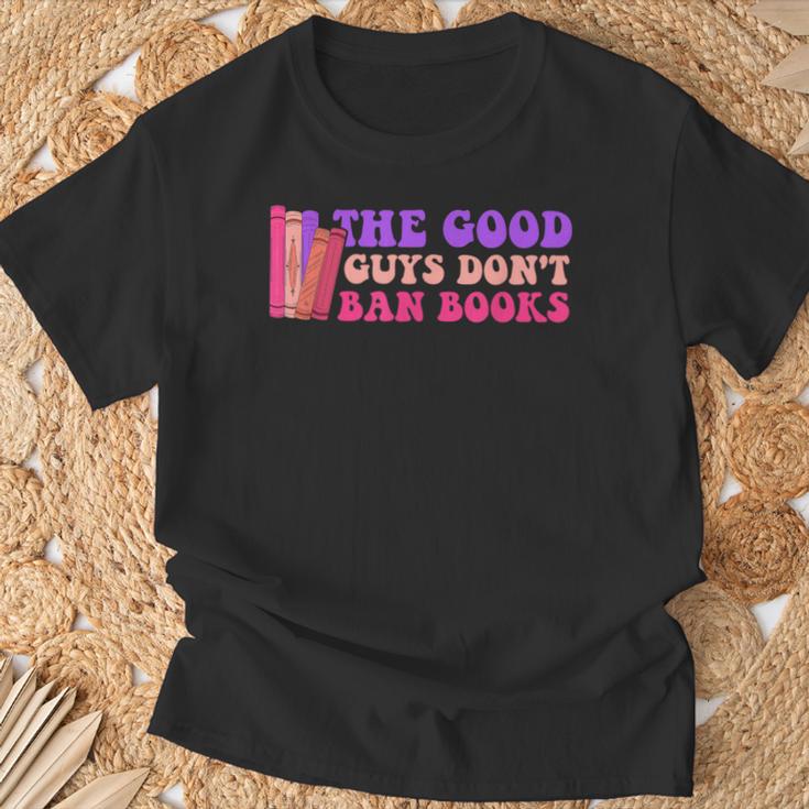The Good Guys Don't Ban Books Reading T-Shirt Gifts for Old Men