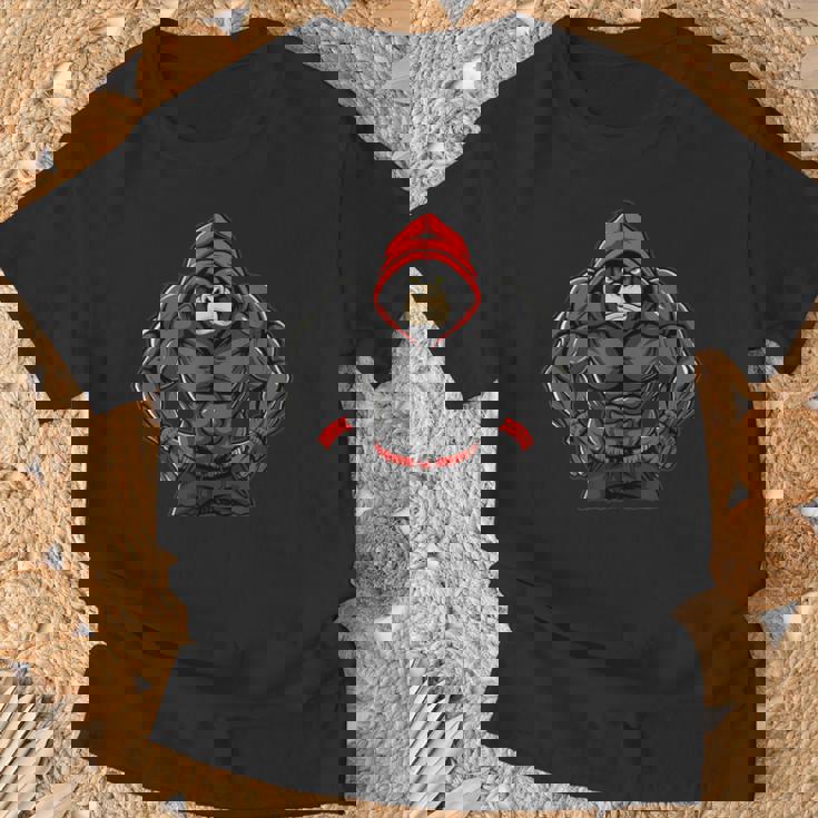 Gorilla Workout Angrytrongcaryilverback Gorilla Gym Tシャツ 高齢者への贈り物