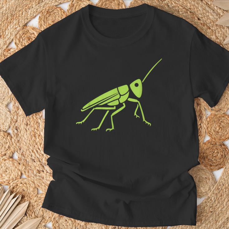 Grasshopper ミニマリストのバッタかわいい昆虫小さなバッタ Tシャツ 高齢者への贈り物