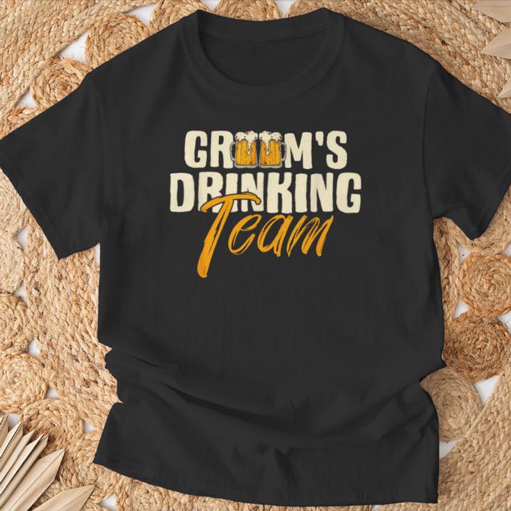 Groom's Drinking Team Junggesellenabschied Hochzeit Trauzeugen T-Shirt Geschenke für alte Männer