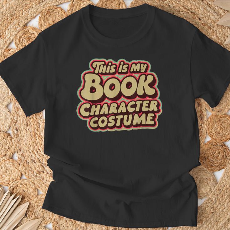 Groovy This Is My Book Character Costume Book Lover T-Shirt Gifts for Old Men