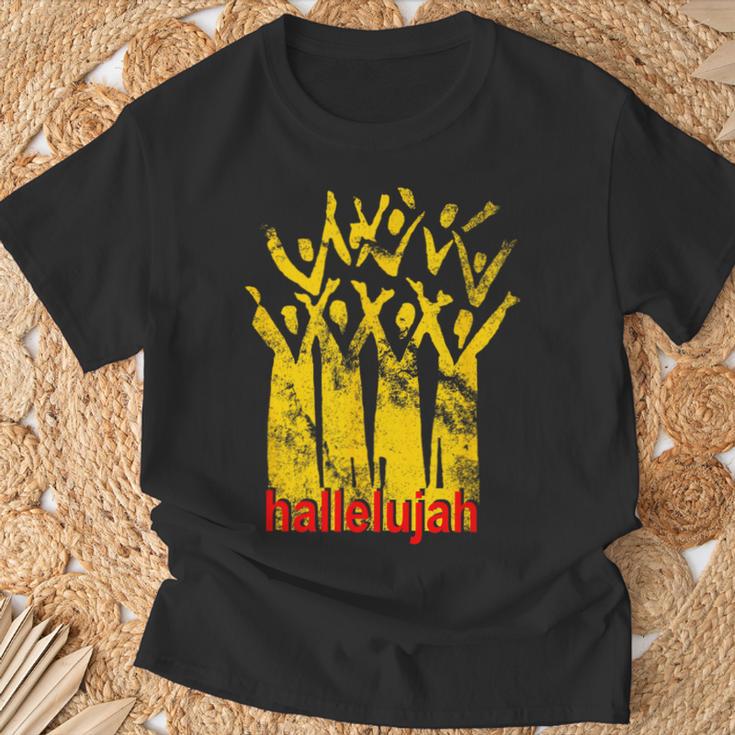 Hallelujah ゴスペル合唱団 歌手 Tシャツ 高齢者への贈り物