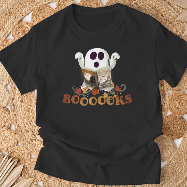 Halloween Books Cute Ghost Reading Library Boooooks Autumn T-Shirt Gifts for Old Men Halloween Books Cute Ghost Reading Library Boooooks Autumn T-Shirt Gifts for Old Men