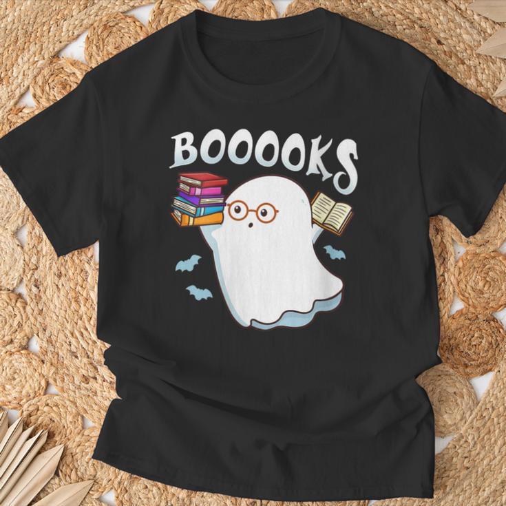 Halloween Books Librarian English Teacher Reader Reading T-Shirt Gifts for Old Men