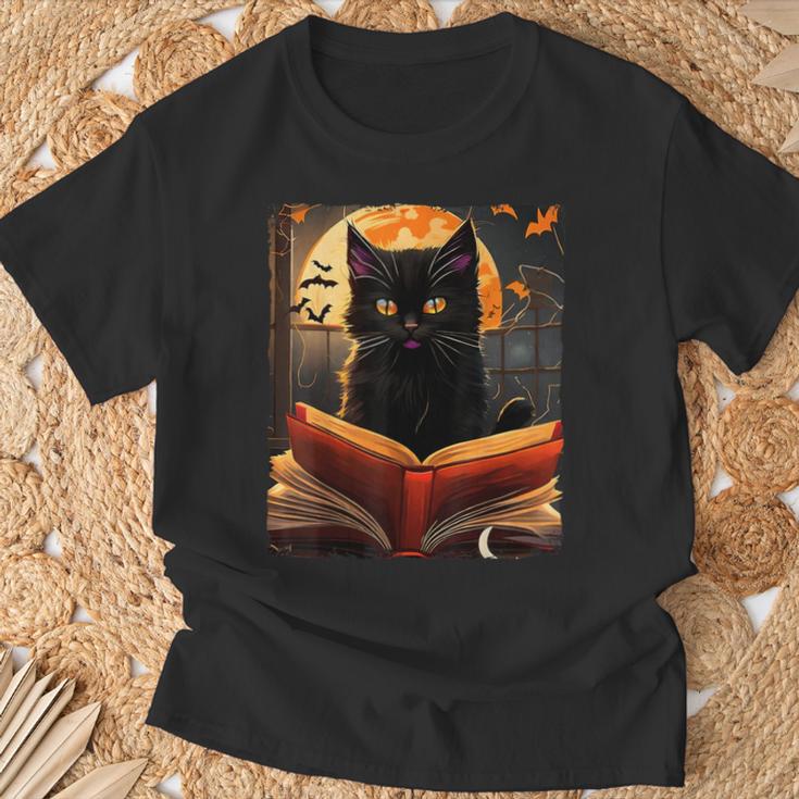 Halloween Cat Reading Books Spooky Cat Reader Teachers For Men Women Kids T-Shirt Gifts for Old Men Halloween Cat Reading Books Spooky Cat Reader Teachers For Men Women Kids T-Shirt Gifts for Old Men