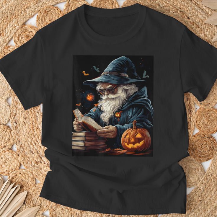 Halloween Girls Boys Wizard Book Pumpkin Kids Halloween T-Shirt Gifts for Old Men