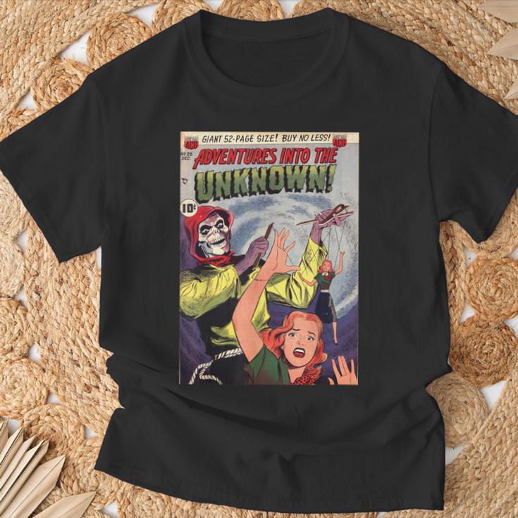 Halloween Horror Vintage Voodoo Comic Book Retro Scary T-Shirt Gifts for Old Men Halloween Horror Vintage Voodoo Comic Book Retro Scary T-Shirt Gifts for Old Men