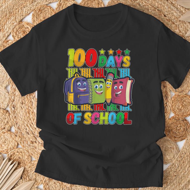 Happy 100 Day Of School Teacher Book 100 Days Of School T-Shirt Gifts for Old Men
