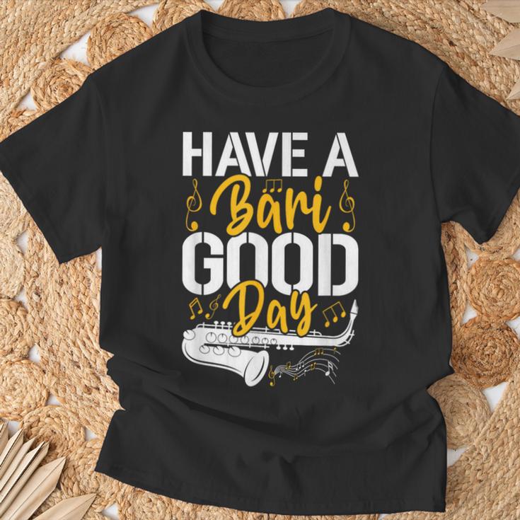 Have A Bari Good Day 面白いバリトンサックス奏者 Tシャツ 高齢者への贈り物