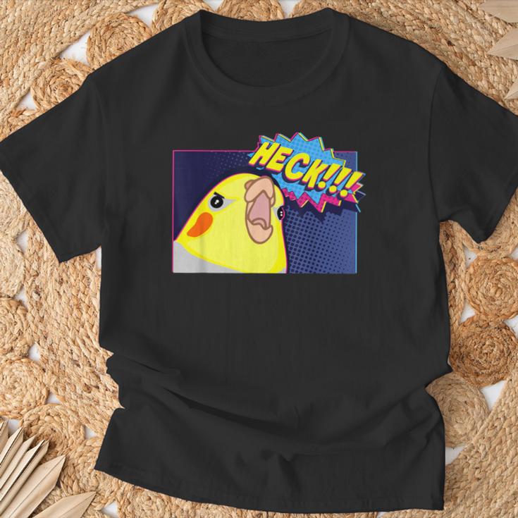 Heck Cockatiel Birb Memes Angry Parrot Lover Tシャツ 高齢者への贈り物