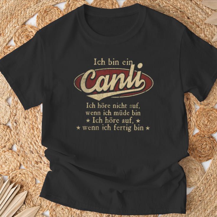 Ich Bin Ein Canli Ich Höre Nicht AufWenn Ich Müde Bin Ich Höre Auf Canli Name T-Shirt Geschenke für alte Männer