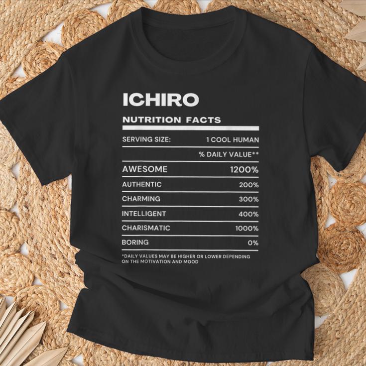 Ichiro 栄養成分表示 Tシャツ 高齢者への贈り物