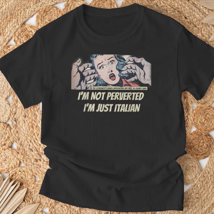 I’m Not Perverted I’m Just Italian In Comic Books T-Shirt Gifts for Old Men