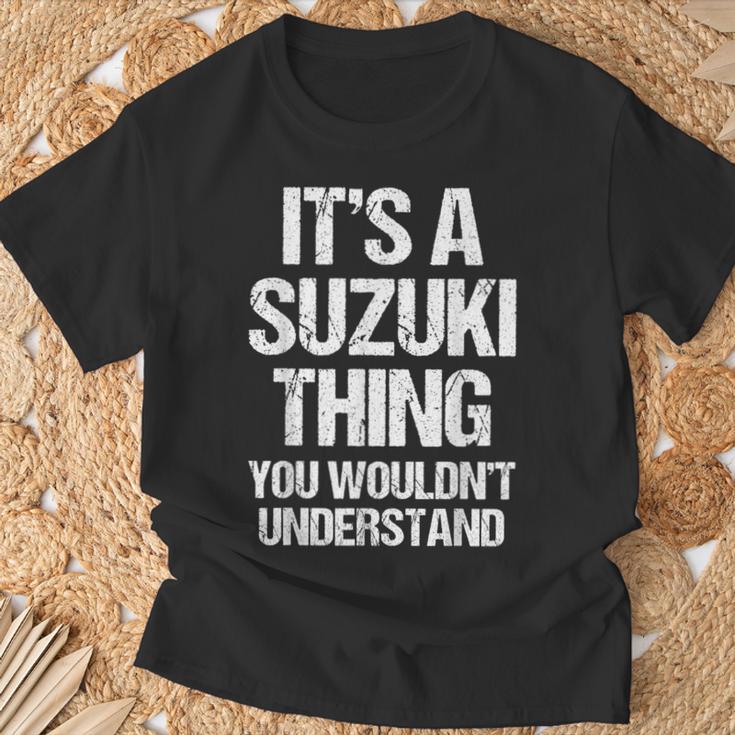 It's Auzuki Thing You Wouldn't Understand おかしなスズキ Tシャツ 高齢者への贈り物