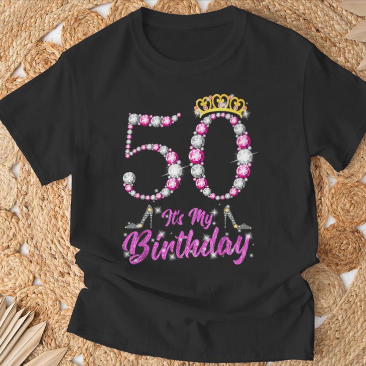 It's My 50Th Birthday Queen Tiarahoes 50歳 Old Bday ギフト Tシャツ 高齢者への贈り物