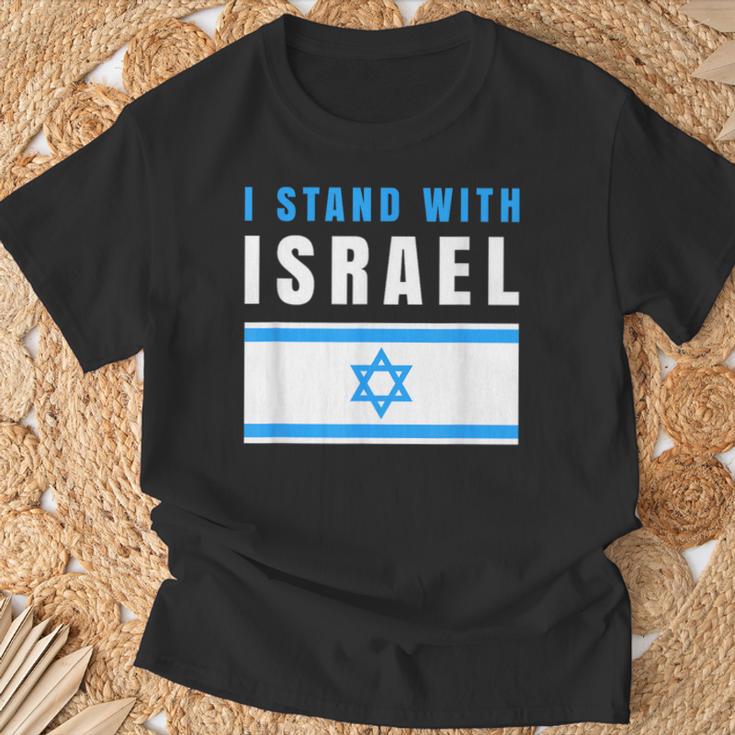 Itand With Israel Jewish イスラエル国旗 ユダヤ人 Tシャツ 高齢者への贈り物
