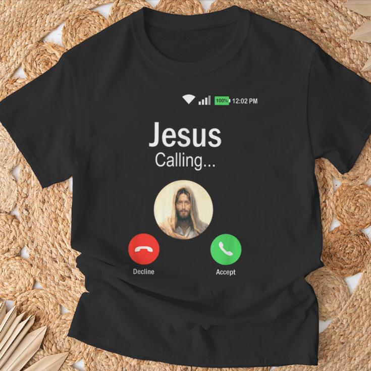 Jesus Is Calling I Jessus Calls An & Tシャツ 高齢者への贈り物