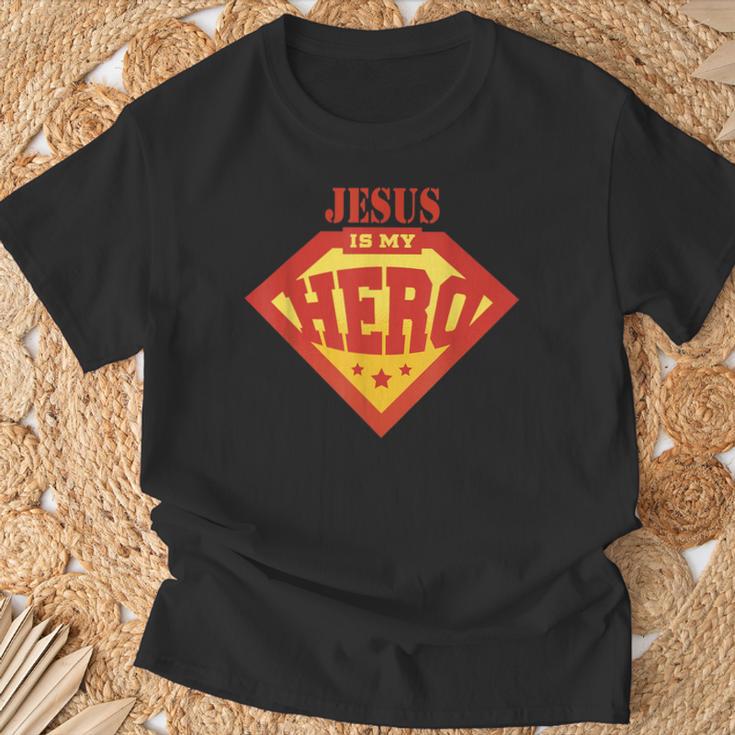 Jesus Is My Superhero Hero Fun Comic Book T-Shirt Gifts for Old Men