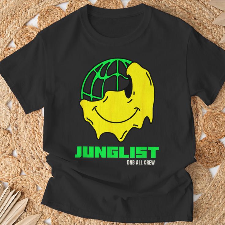 Junglist ドラムとベース Dnb スマイリー Tシャツ 高齢者への贈り物