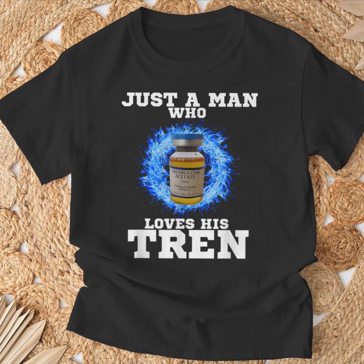 Just A Man Who Loves His Tren Tシャツ 高齢者への贈り物