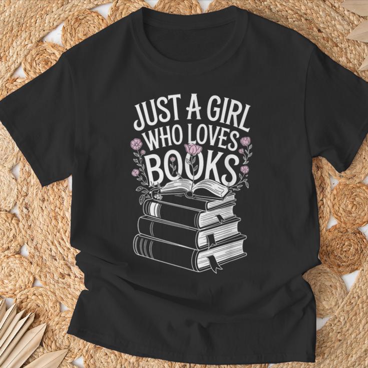 Just a Girl Who Loves Books Book Lover Reading For Women T-Shirt Gifts for Old Men Just a Girl Who Loves Books Book Lover Reading For Women T-Shirt Gifts for Old Men