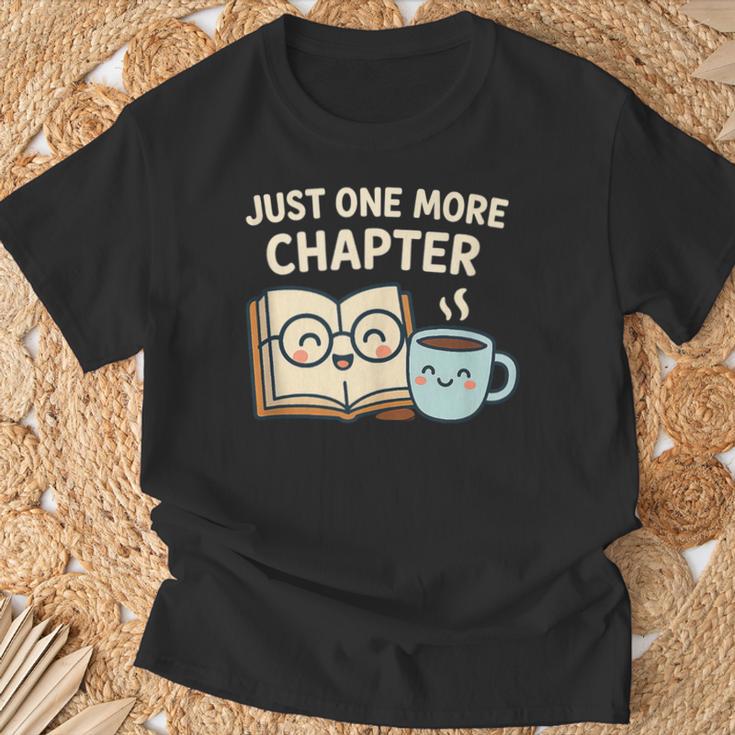 Just One More Chapter Book Lover Reading Coffee Kawaii T-Shirt Gifts for Old Men Just One More Chapter Book Lover Reading Coffee Kawaii T-Shirt Gifts for Old Men