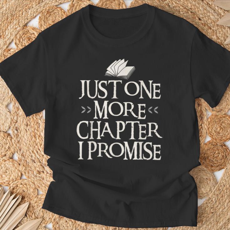 Just One More Chapter I Promise I Book Nerd Lover T-Shirt Gifts for Old Men Just One More Chapter I Promise I Book Nerd Lover T-Shirt Gifts for Old Men
