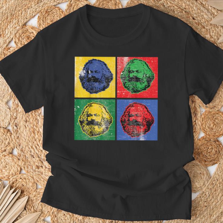 Karl Marx ビンテージレトロポップアート 社会主義政治 Tシャツ 高齢者への贈り物