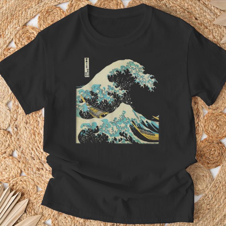 Katsushika Hokusai The Great Wave Off Kanagawa Tシャツ 高齢者への贈り物