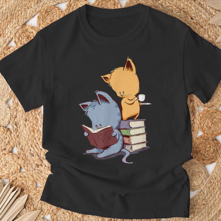 Kawaii Kittens Cats Tea And Books Cartoon Cat For Men Women Girls Kids T-Shirt Gifts for Old Men Kawaii Kittens Cats Tea And Books Cartoon Cat For Men Women Girls Kids T-Shirt Gifts for Old Men