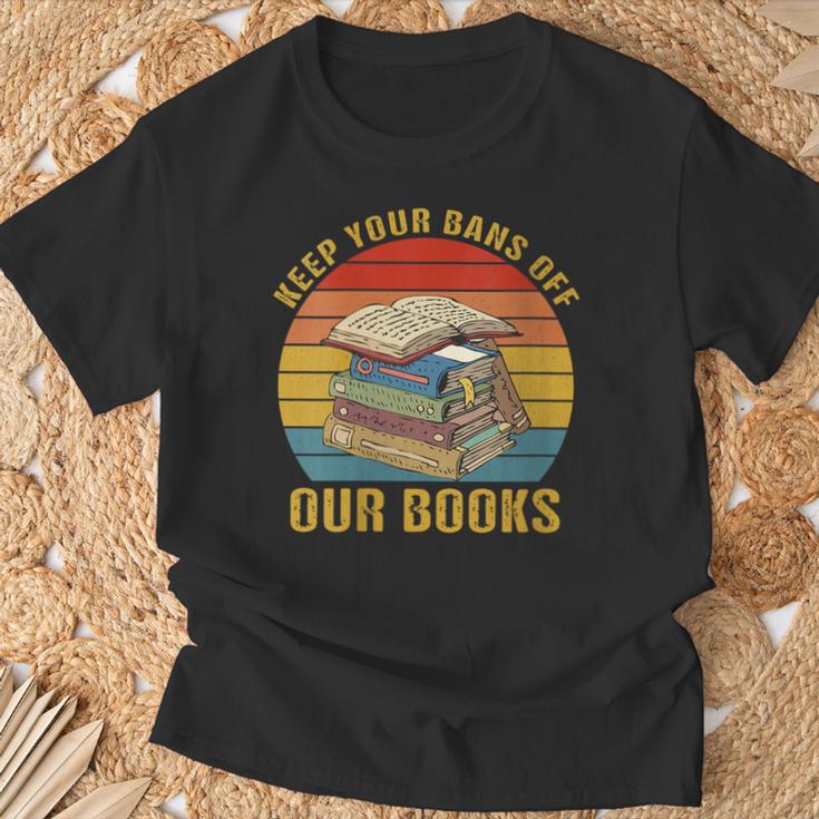 Keep Your Bans Off Our Books Booker Apparel T-Shirt Gifts for Old Men
