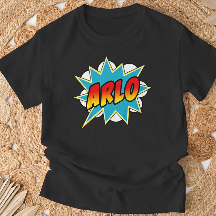 Kids Boys Arlo Comic Book Superhero Name T-Shirt Gifts for Old Men Kids Boys Arlo Comic Book Superhero Name T-Shirt Gifts for Old Men