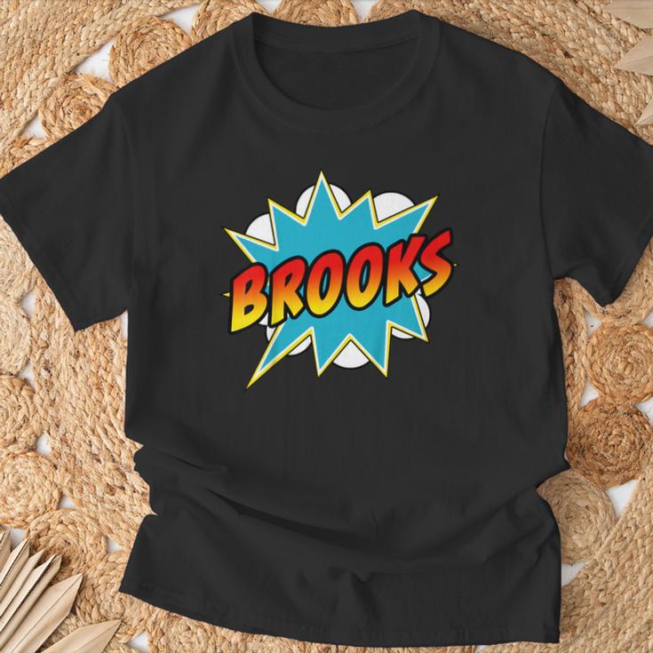 Kids Boys Brooks Comic Book Superhero Name T-Shirt Gifts for Old Men Kids Boys Brooks Comic Book Superhero Name T-Shirt Gifts for Old Men