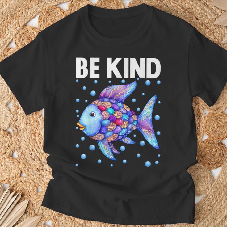 Be Kind Rainbow Scale Fish Teacher Reading Book Toddler T-Shirt Gifts for Old Men Be Kind Rainbow Scale Fish Teacher Reading Book Toddler T-Shirt Gifts for Old Men