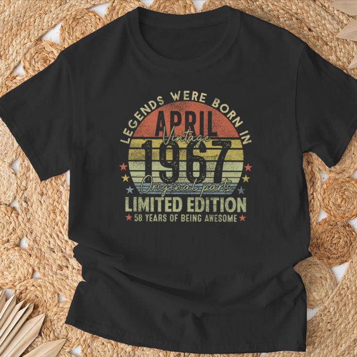 Legendince April 1967Intage 58Th Birthday Made In 1967 長袖tシャツ Tシャツ 高齢者への贈り物