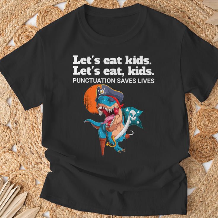 Let's Eat Kids Punctuation Saves Books Grammar T-Shirt Gifts for Old Men Let's Eat Kids Punctuation Saves Books Grammar T-Shirt Gifts for Old Men