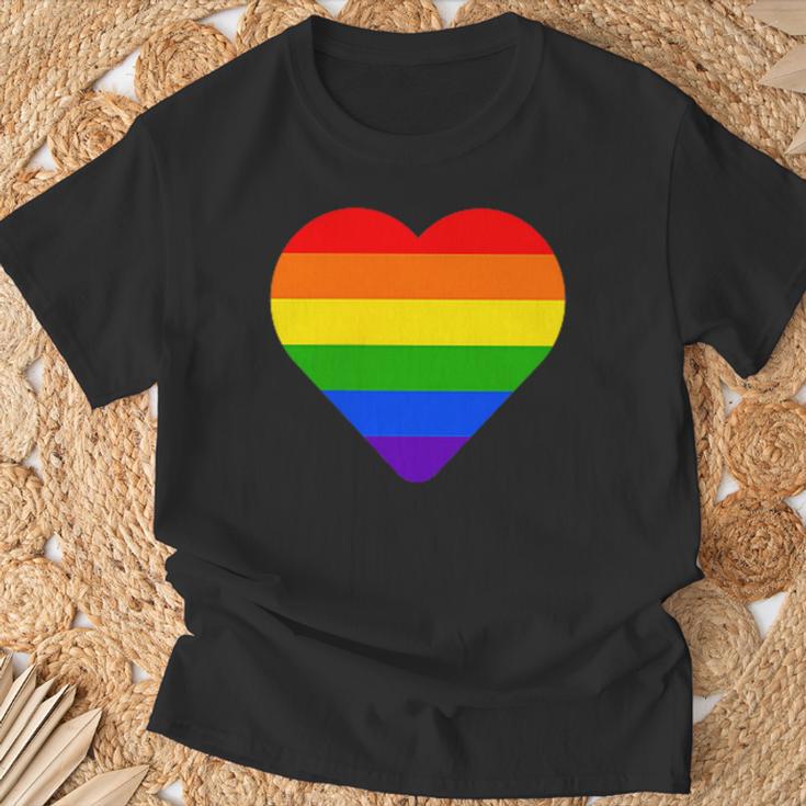 Lgbt レインボーウィングス フラッグ ハート ゲイ バイ ラブ プライド月間 Lgbtq Tシャツ 高齢者への贈り物