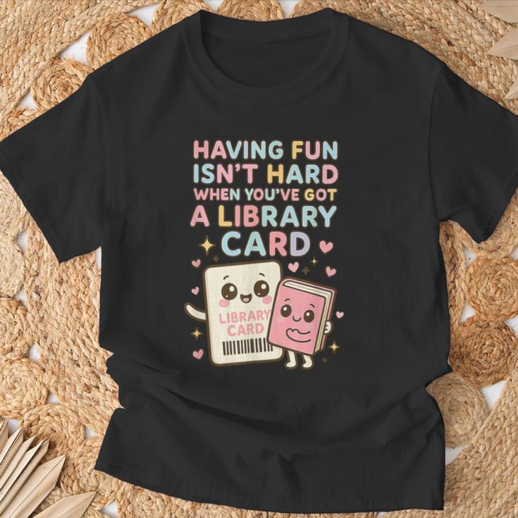 Library Card Shirt Reading Book Lovers For Reader T-Shirt Gifts for Old Men Library Card Shirt Reading Book Lovers For Reader T-Shirt Gifts for Old Men