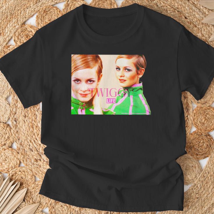 Life Picture Collection _ ツイッギー2 Tシャツ 高齢者への贈り物