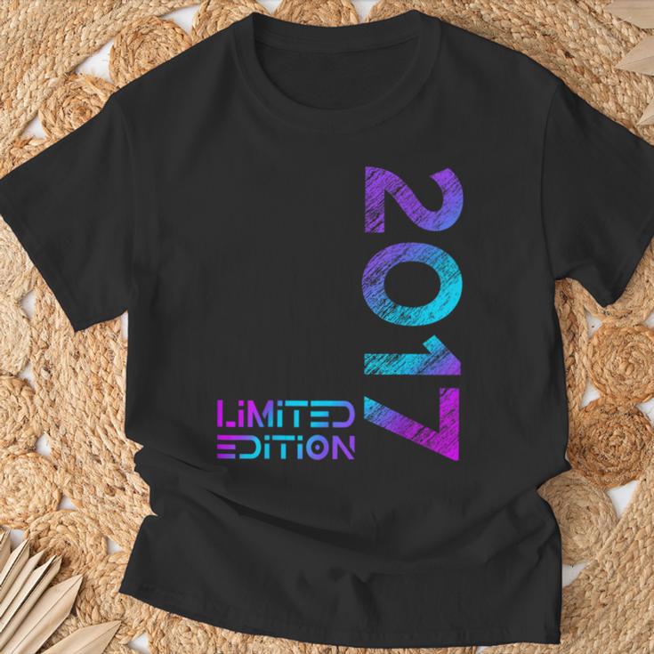 Limited Edition Jahrgang 2017 Junge Mädchen 9 Geburtstag T-Shirt Geschenke für alte Männer