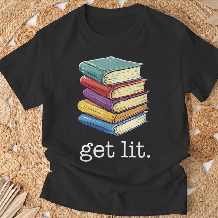 Get Lit Reading Book T-Shirt Gifts for Old Men Get Lit Reading Book T-Shirt Gifts for Old Men