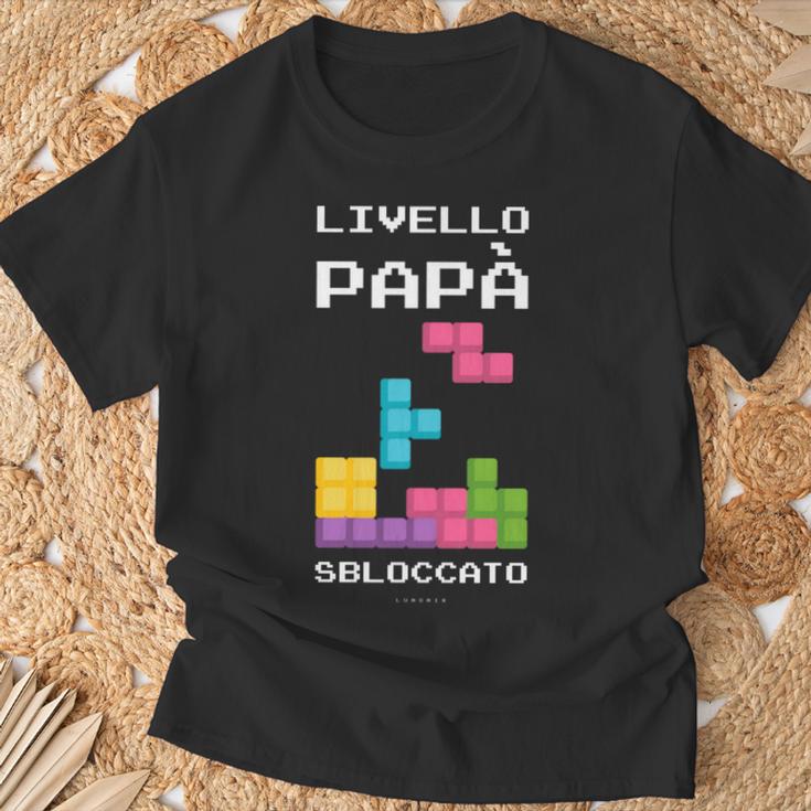 Livello Papàbloccato Maglia Regalo Divertente Neo Papà Maglia A Manica Maglietta Regalos para ancianos