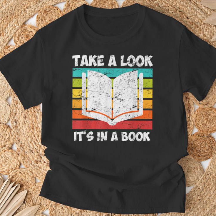 Take a Look Its In a Book T-Shirt Gifts for Old Men Take a Look Its In a Book T-Shirt Gifts for Old Men