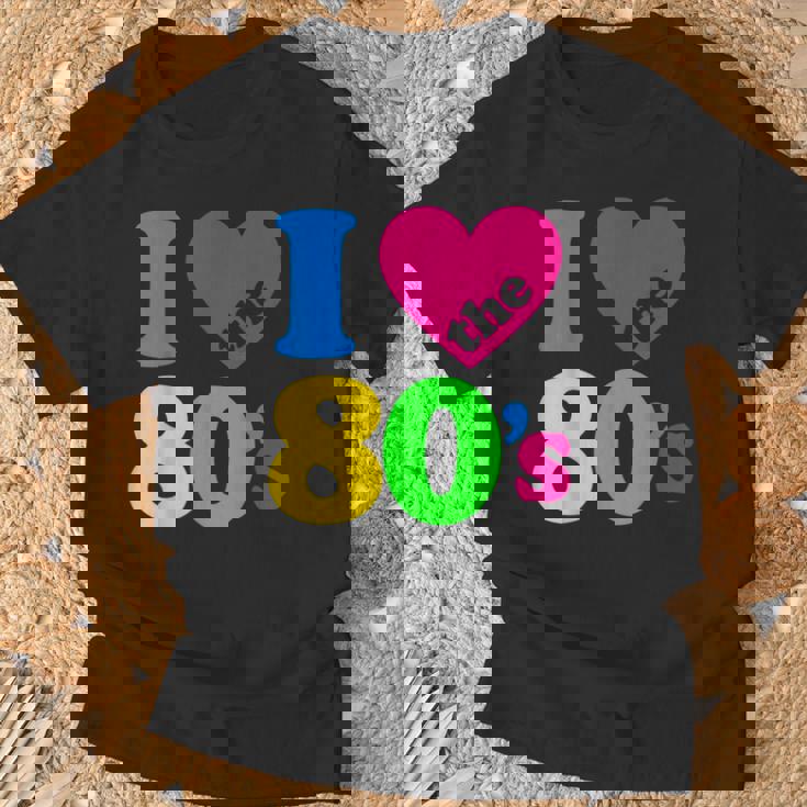 I Love The 80'S 80年代パーティードレスレトロ1980年代テーマ Tシャツ 高齢者への贈り物